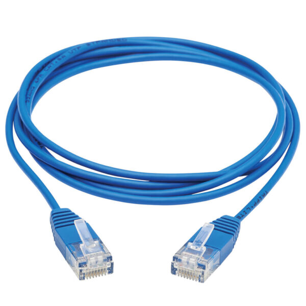 fd5a7b17d2baa8d521a5b9dcfe459954 Tripp Lite series Cat6a 10G Molded Ultra-Slim UTP Ethernet Cable (RJ45 M/M), Blue, 5 ft. (1.52 m)
