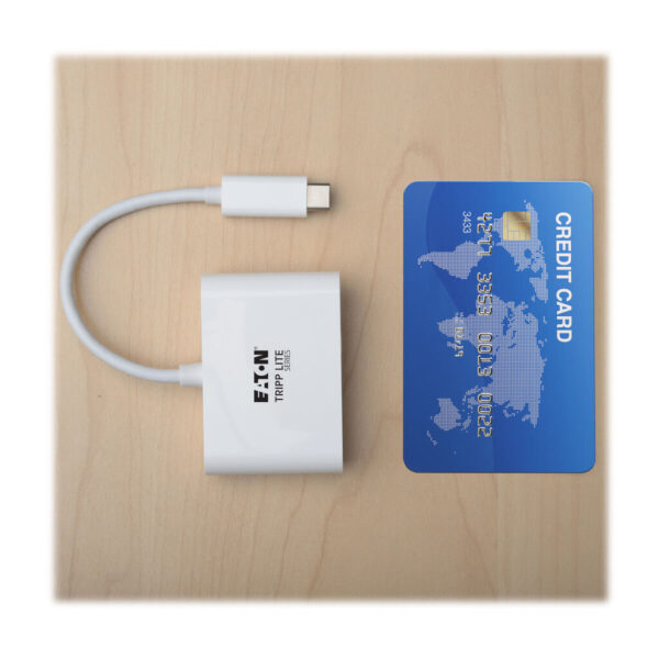 Tripp Lite series USB-C to HDMI Adapter with USB 3.x (5Gbps) Hub Port and PD Charging, HDCP, White