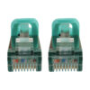 fd755e815624b1a2c07ee4e77678f317 Tripp Lite series Cat6a 10G Snagless Shielded Slim STP Ethernet Cable (RJ45 M/M), PoE, Aqua, 1 ft. (0.3 m)
