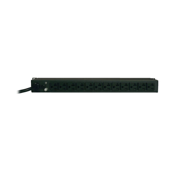 fd86cb8b19e1c46065794148a83b3ce3 Tripp Lite series 2.4kW Single-Phase Local Metered PDU, 120V (12 5-15/20R), L5-20P / 5-20P, 120V Input, 15 ft. (4.57 m) Cord, 1U Rack-Mount