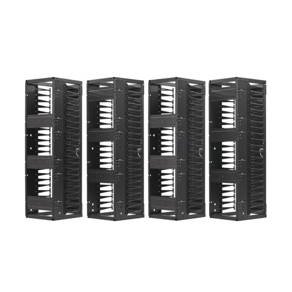 fd8df62e066315c555c14c628172c540 Tripp Lite series High-Capacity Vertical Cable Manager - Deep Double Finger Duct with Cover, Double Sided, 12 in. Wide, Black, 7 ft. (2.2 m)