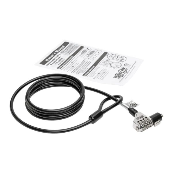Tripp Lite series Security Lock for Laptops and Peripherals, 4-Digit Combination, 6 ft. (1.83 m) Cable