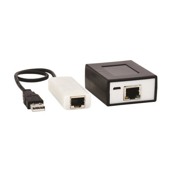 fdf0307d43dc30c2c6f7b8fd35ef2095 Tripp Lite series 4-Port USB over Cat5/Cat6 Extender Kit with Power over Cable - USB 2.0, Up to 164.04 ft. (50M), Black, TAA