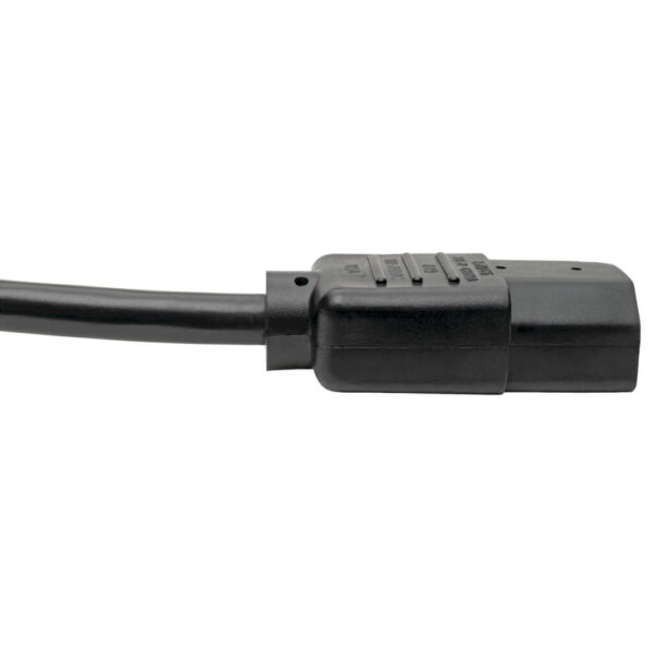 fdf3b5959224e63725c42af5491041b0-4 Tripp Lite series Hospital-Grade Power Cord, NEMA 5-15P to C13 - Green Dot, 10A, 125V, 18 AWG, 15 ft. (4.57 m), Black