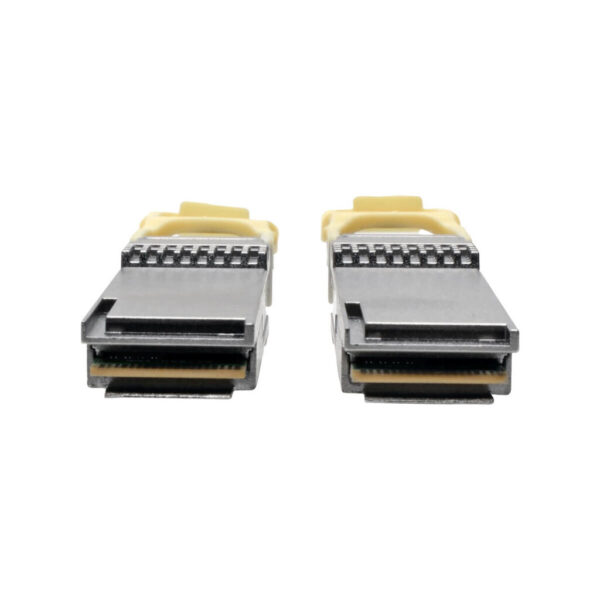 fe0355435b5bb972ccafaa8951666ba1-3 Tripp Lite series QSFP28 to QSFP28 Active Optical Cable - 100GbE, AOC, M/M, Aqua, 10M (32.8 ft.)
