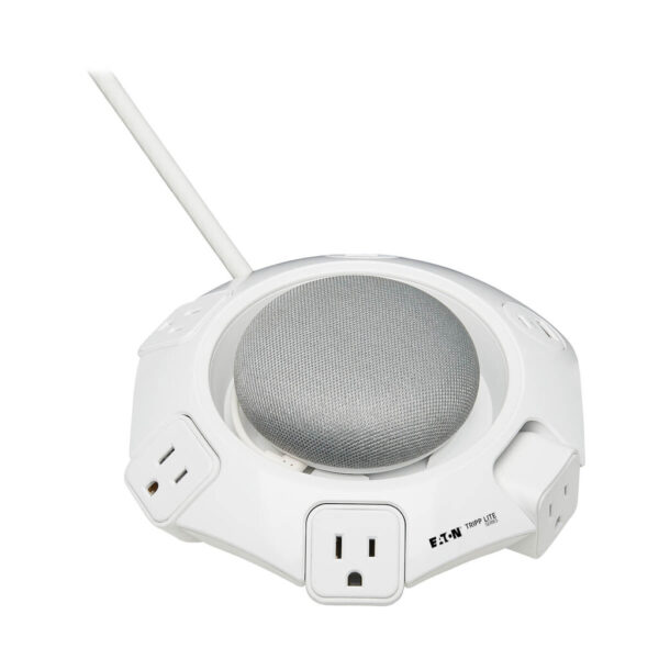 fe21b1a8771644bca7d97fccfa1bb156 Tripp Lite Safe-IT Conference Surge Protector, 4 Rotating 5-15R Outlets, USB-C and 3 USB-A Ports, 10 ft. Cord, Antimicrobial - TLP410UCUFOAM
