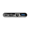 fe8fd7332f2808fddbcfa4c761060db6 Tripp Lite series USB-C Multiport Adapter - 4K HDMI, USB 3.x (5Gbps) Hub Port, GbE, 60W PD Charging, HDCP, Black