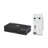 Tripp Lite series HDMI over Cat6 Extender Kit, Box Transmitter/Wall Plate Receiver, 4K 60 Hz, 4:4:4, IR, PoC, HDR, HDCP 2.2, 230 ft., TAA