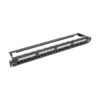 Tripp Lite series 24-Port 1U Rack-Mount Cat6a 110 Patch Panel with Cable Management Bar, 110 Punchdown, RJ45, TAA