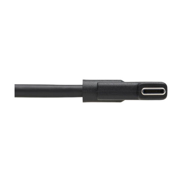 ff240eb5e7e834dee2aa3a2a3fcf9a47 Tripp Lite series USB-C Cable (M/M) - USB 3.2 Gen 1, (5 Gbps), Thunderbolt 3 Compatible, Right-Angle Plug, 1 ft. (0.3 m)