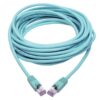 Tripp Lite series Cat6a 10G Snagless Shielded STP Ethernet Cable (RJ45 M/M), PoE, Aqua, 30 ft. (9.14 m)