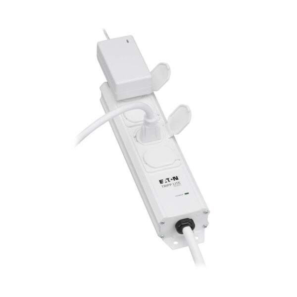 Tripp Lite series Safe-IT UL 2930 Medical-Grade Power Strip for Patient-Care Vicinity, 4 15A Hospital-Grade Outlets, Safety Covers, 15 ft. Cord
