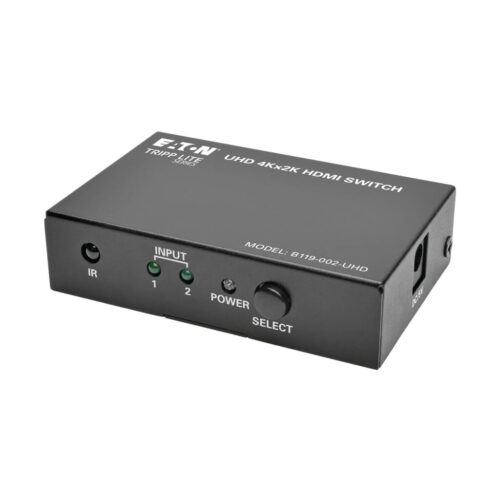 ff6caaf16efdf4897eddc276cbfedb96 Tripp Lite series 2-Port HDMI Switch with Remote Control - 4K @ 60 Hz, 4:4:4, HDR, 3D, HDCP 2.2, EDID