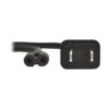 ffb676f3a9fcb0598b9ccc2af304f3c1 Tripp Lite series 2-Slot Non-Polarized Replacement Power Cord, 1-15P to C7 - 10A, 120V, 18 AWG, 6 ft. (1.83 m), Black