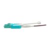 ffe42cc88ead2bd6aee30b0477067a69-2 Tripp Lite series 40G MTP/MPO to 4xLC Fan-Out OM4 Plenum-Rated Fiber Optic Cable, 40GBASE-SR4, Push/Pull Tabs, Magenta, 1 m