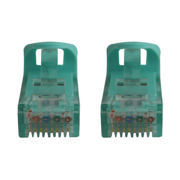 Tripp Lite series Cat6a 10G Snagless Molded UTP Ethernet Cable (RJ45 M/M), PoE, Aqua, 50 ft. (15.2 m)