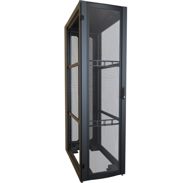 h12445u42bk Hammond 45U 24W 42D Blk Data Cabinet