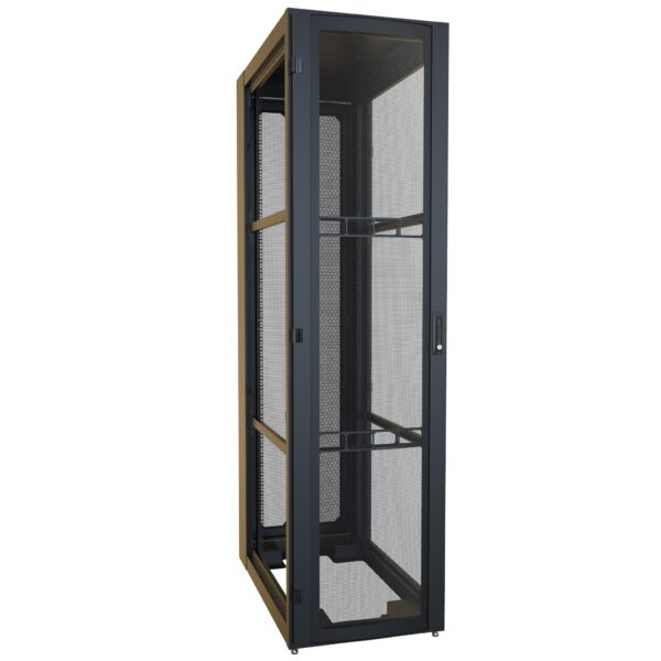 h12448u42bk Hammond 48U 24W 42D Blk Data Cabinet