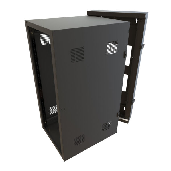 hwc2427u35bk Hammond 27U 24W 35D Swing Wall Cabinet