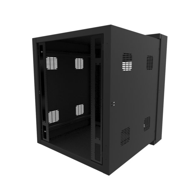 hwc3018u35bk Hammond 18U 30W 35D Swing Wall Cabinet
