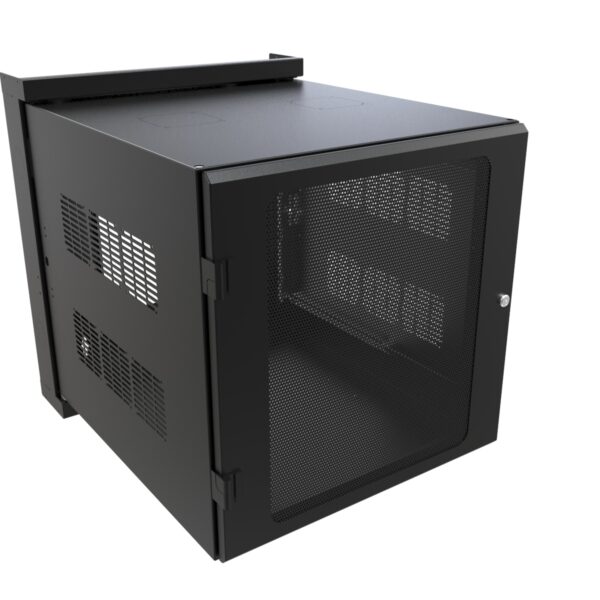hwm2412u26bk-rev1 Hammond 12U 31D Swing-Out Wall Cabinet