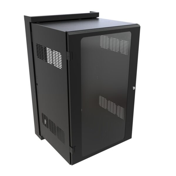 hwm2420u20wdbk-rev1 Hammond 20U 25D Swing-Out Wall Cabinet