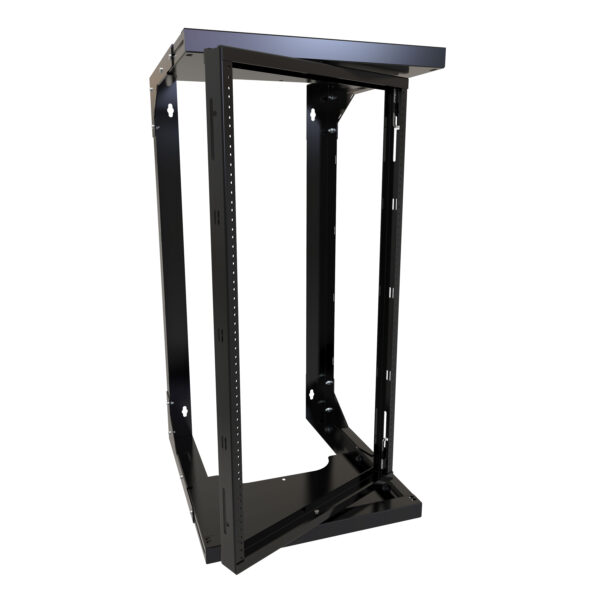 hwmr1920ubk Hammond 20U Pivot Adj Depth Wall Rack