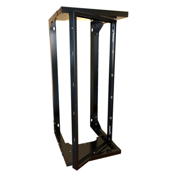 hwmr1924ubk Hammond 24U Pivot Adj Depth Wall Rack