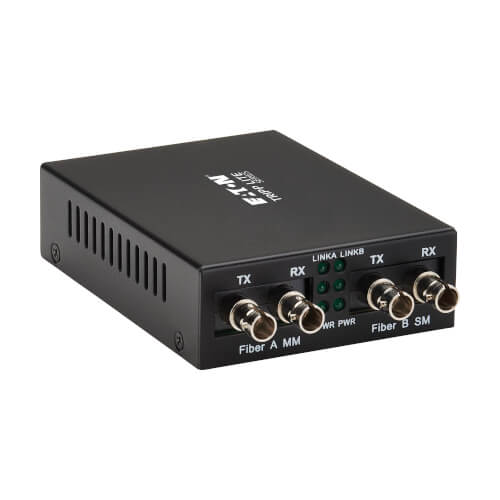 Product Image: N784-MDC-4STST Tripp Lite series 100 Mb ST to 100 Mb ST Mode Converter - 1310 nm Compatible, Up to 40 km (24.9 mi.)