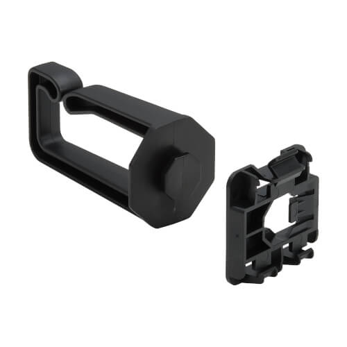 Tripp Lite series Cable Management D-Rings for DIN Rails - Multi-Angle, 1U, Black, 2 Pack