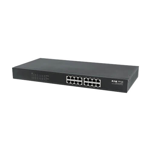 Tripp Lite series 16-Port 10/100/1000 Mbps Gigabit Ethernet Unmanaged Switch with PoE+, 220W, Metal Enclosure, 1U Rack