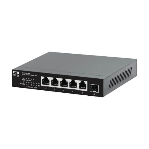 Tripp Lite series 5-Port 2.5 Gbps Desktop Gigabit Ethernet Unmanaged Switch with PoE+ Pass-Through, 70W, Metal Enclosure, TAA