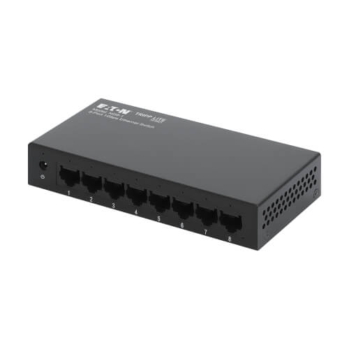 Tripp Lite series 8-Port 10/100/1000 Mbps Desktop Gigabit Ethernet Unmanaged Switch, Metal Enclosure