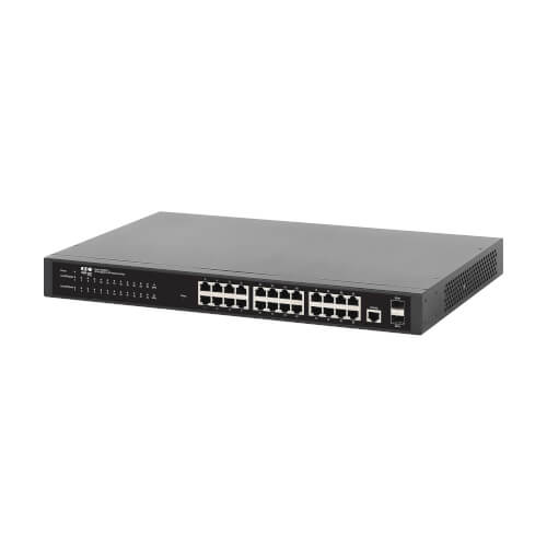 Tripp Lite series 24-Port Managed Gigabit Ethernet Switch - Layer 2, 1 Gbps, 2x GbE SFP Ports, 1U Rack/Desktop