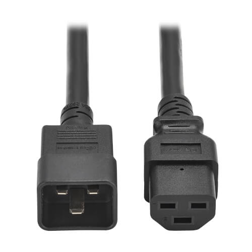Tripp Lite series Power Cord, C20 to C21 - Heavy-Duty, 20A, 250V, 12 AWG, 2 ft. (0.6 m), Black