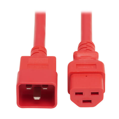 Product Image: P035-006-ARD Tripp Lite series Power Cord, C20 to C21 - Heavy-Duty, 20A, 250V, 12 AWG, 6 ft. (1.8 m), Red