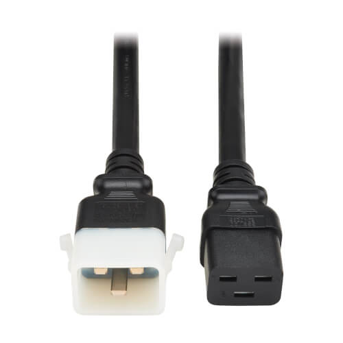 Product Image: P036-E06 Tripp Lite series PDU Power Cord, C19 to P-Lock C20 - Heavy-Duty, 20A, 250V, 12 AWG, 6 ft. (1.8 m), Black