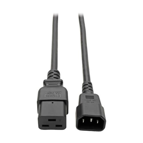 Product Image: P037-002 Tripp Lite series Power Cord, C14 to C21 - Heavy-Duty, 15A, 250V, 14 AWG, 2 ft. (0.6 m), Black