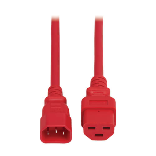 Product Image: P037-006-ARD Tripp Lite series Power Cord, C14 to C21 - Heavy-Duty, 15A, 250V, 14 AWG, 6 ft. (1.8 m), Red