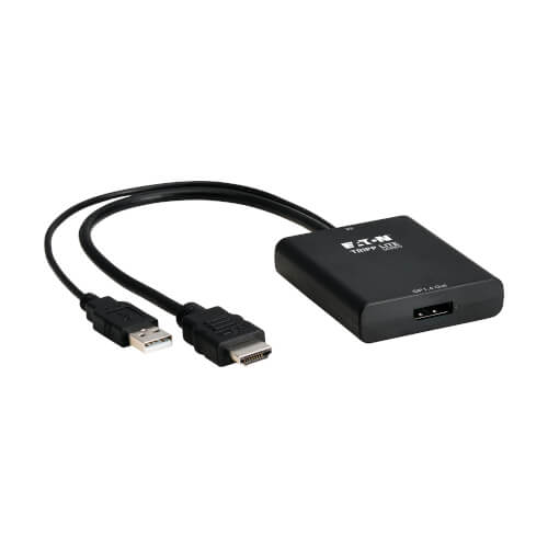 Tripp Lite series 8K HDMI to DisplayPort Active Converter (M/F) with USB Power, 1 ft. (0.3 m)