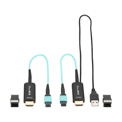 Product Image: P568-000-FBR Tripp Lite series HDMI Fiber Extender Terminations for MPO Fiber Optic Cable - 4K 60 Hz, 18 Gbps, LSZH, Up to 328 ft. (100 m)