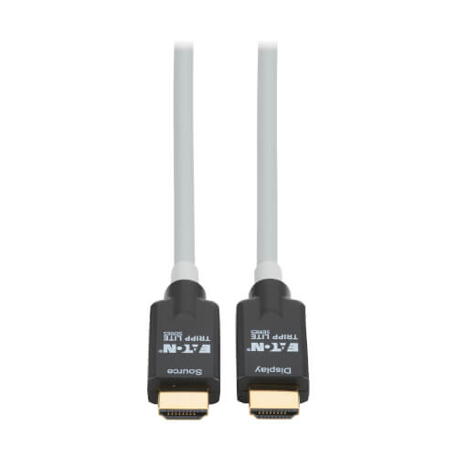 Tripp Lite High-Speed Armored HDMI Fiber Active Optical Cable - HDMI 2.1, 8K 60Hz/4K 120Hz, 48 Gbps, HDR, eARC, 4:4:4, Black, 30 m - P568FA-30M-8K6