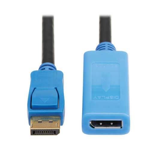 Tripp Lite series DisplayPort Extension Cable with Active Repeater and Latching Connector (M/F), 8K 60 Hz, HDR, 4:4:4, HDCP 2.2, 9 ft. (2.7 m), TAA