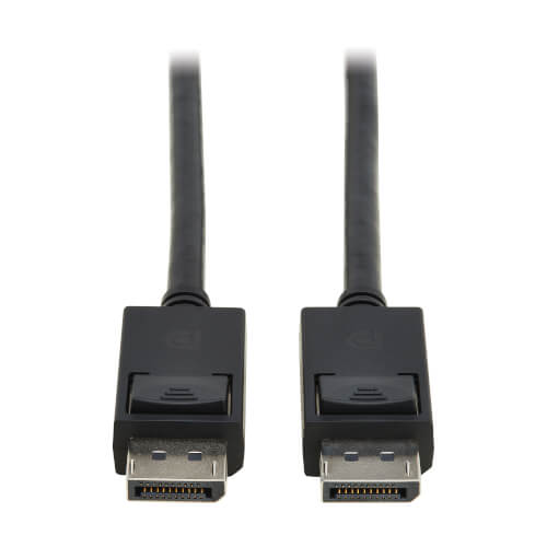 Product Image: P580-006-8K6-2 Tripp Lite series DisplayPort 2.1 Cable with Latching Connectors (M/M), 8K 60 Hz, 40 Gbps, HDR, HBR3, MST, 4:4:4, HDCP 2.2, Black, 6 ft. (1.8 m)