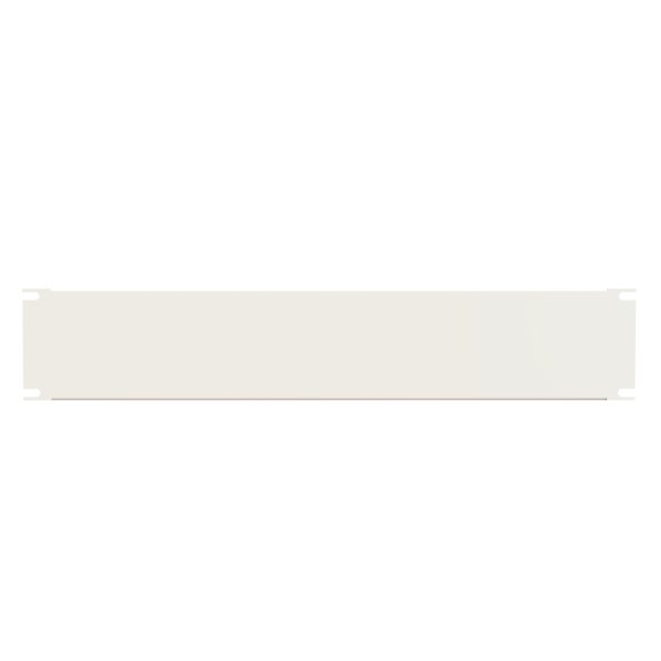 Hammond 2U Flanged Steel Panel White