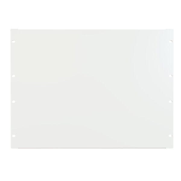 Hammond 8U Flanged Steel Panel White