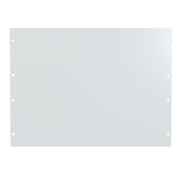 Hammond 8U Flat Steel Panel White