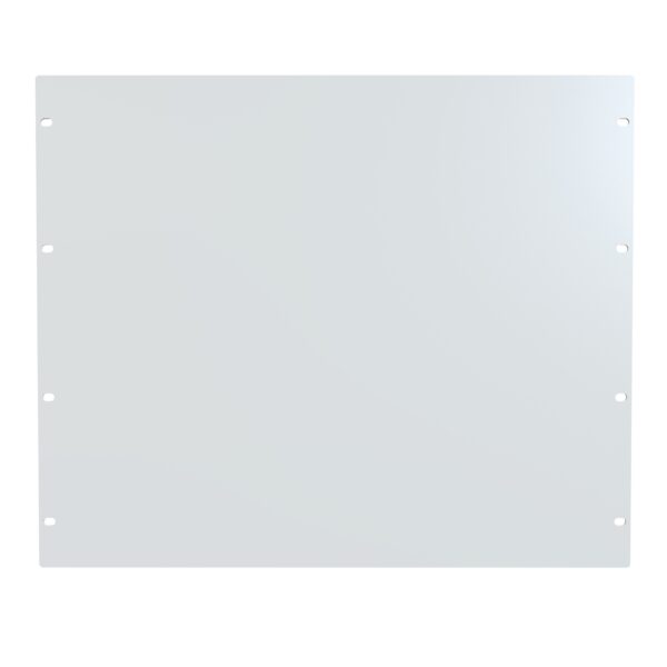 Hammond 9U Flat Steel Panel White