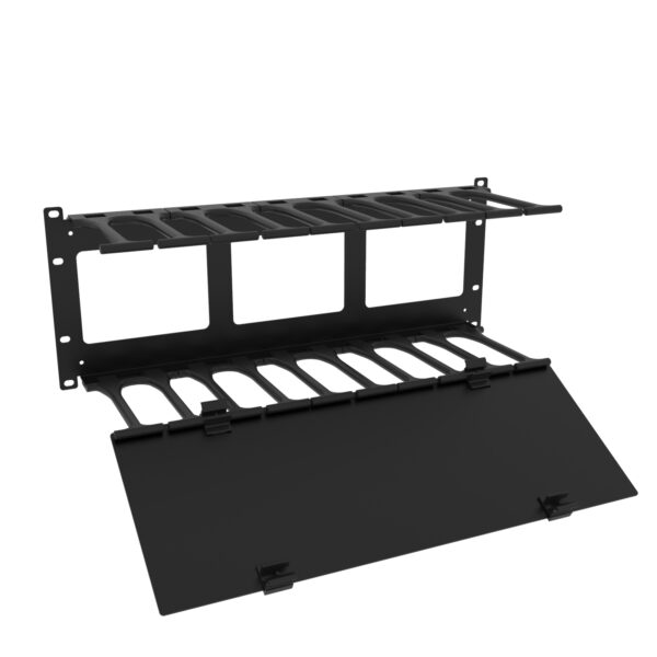 Rack Basics 4U Finger Manager with Door