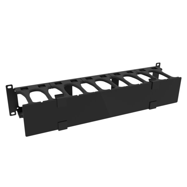 Rack Basics 2U Finger Manager with Door